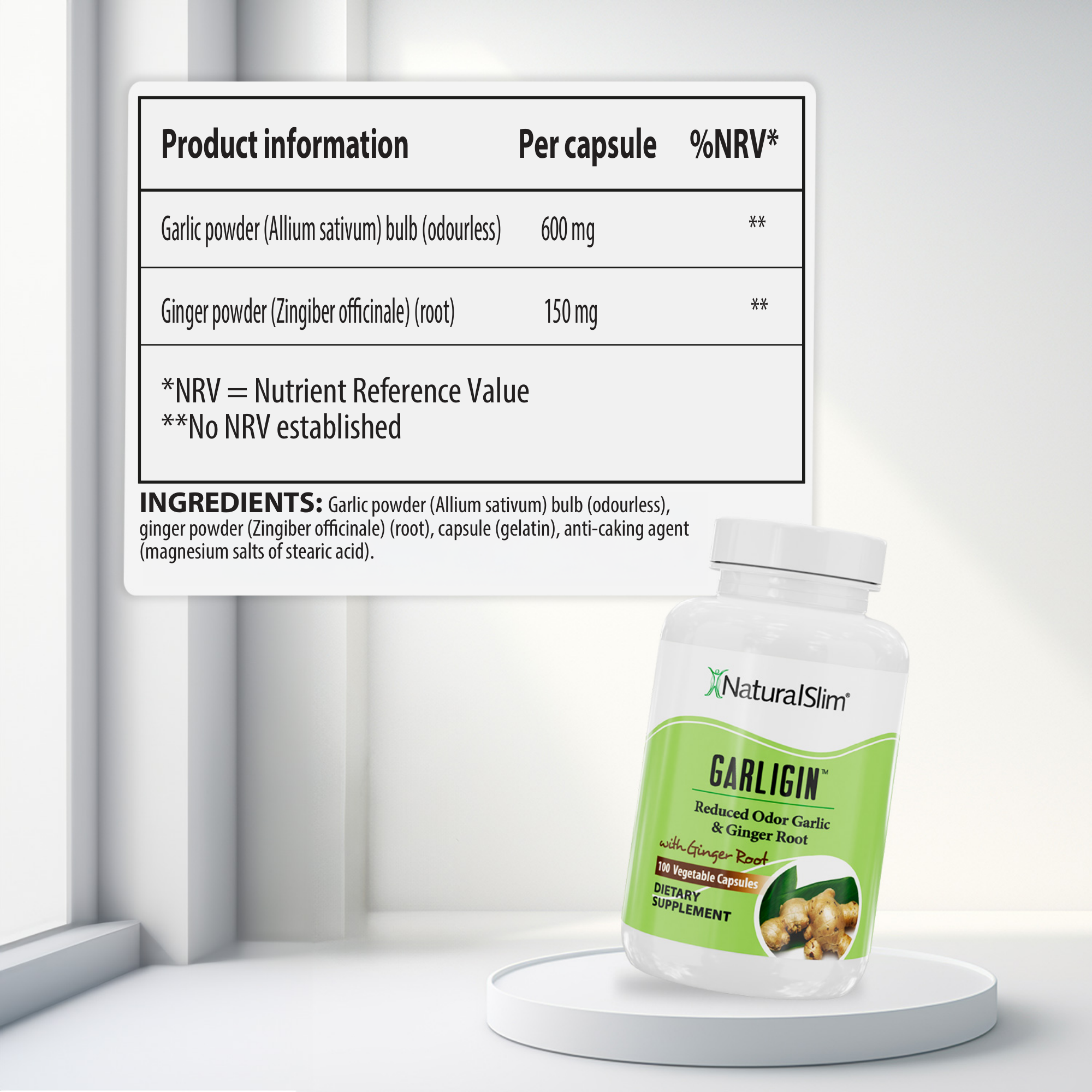 Garligin nutritional information