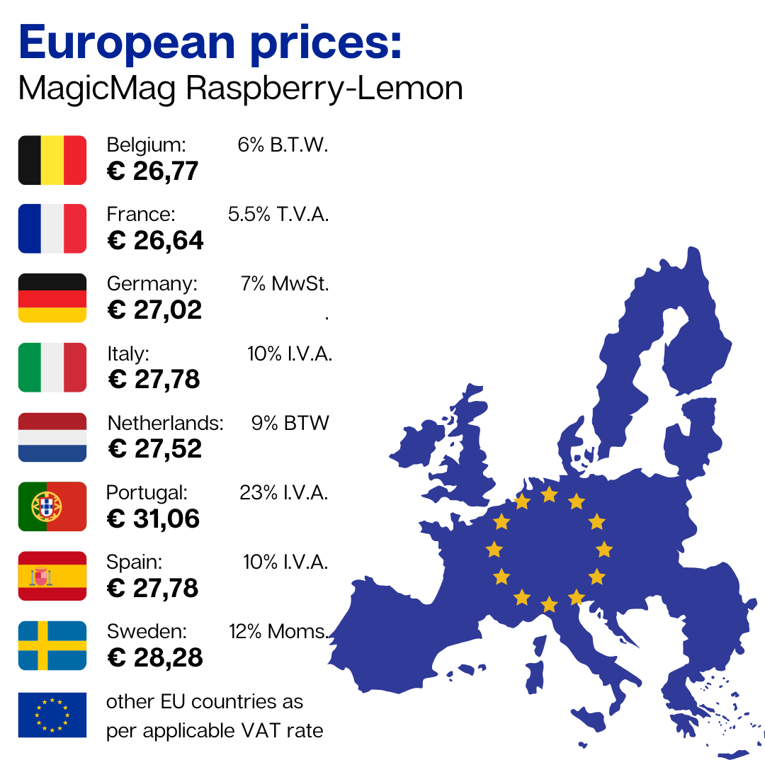 MagicMag Raspberry-Lemon | Magnesium Supplement - product lifestyle image