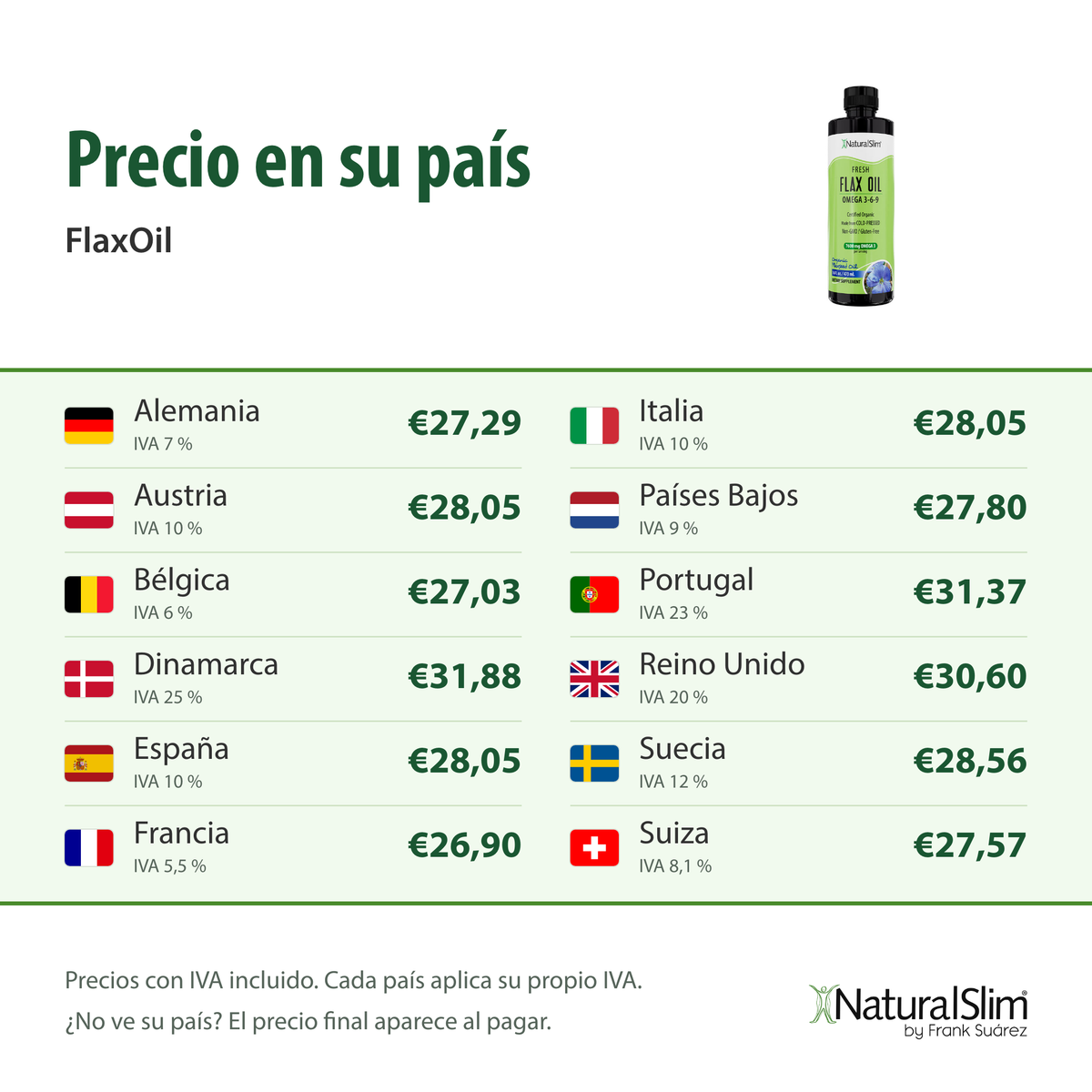 Precio en su país: FlaxOil