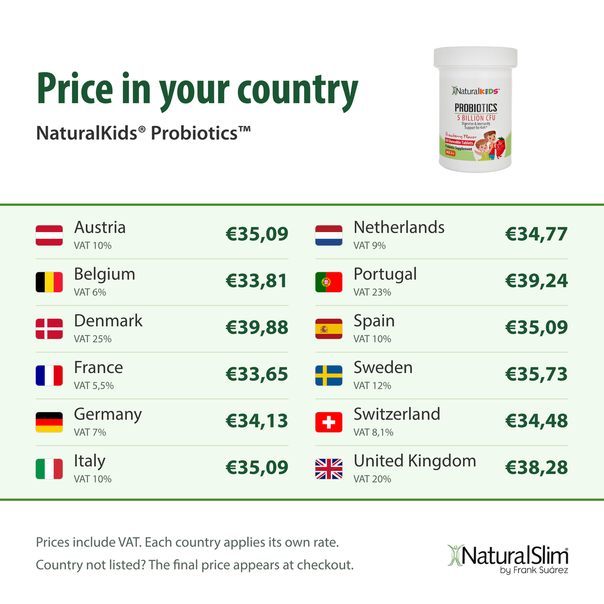 Price in your country: NaturalKids® Probiotics™