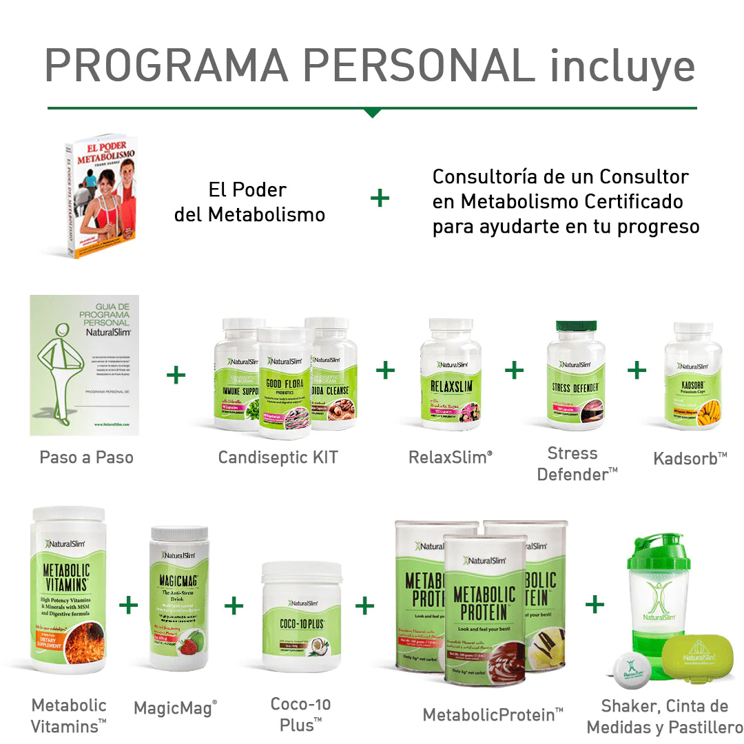 Naturalslim Programa Personal Completo Suplemento Kit