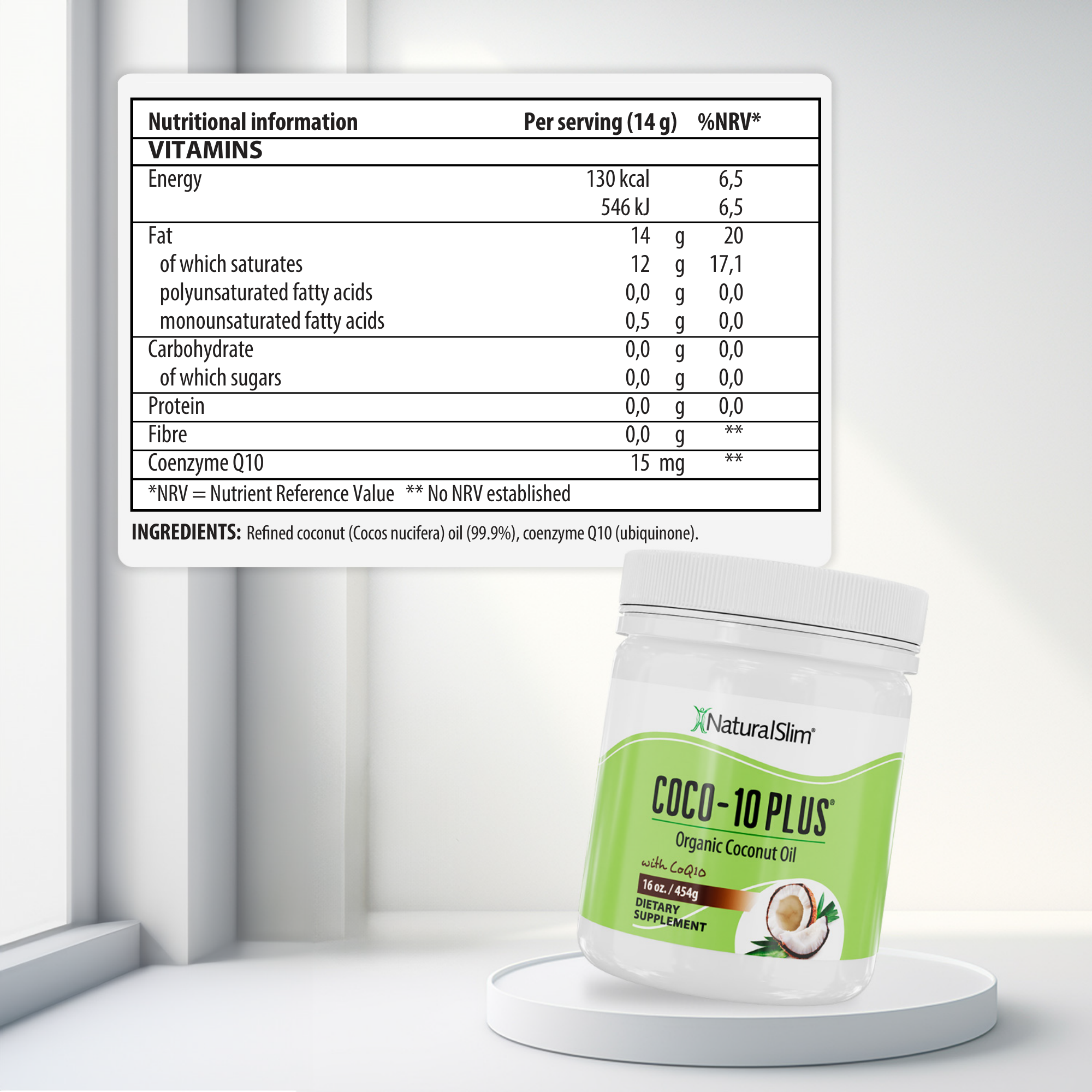 Coco-10 Plus nutritional information [facts]