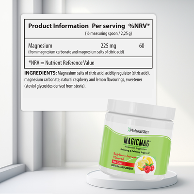 MagicMag Raspberry-Lemon nutritional information