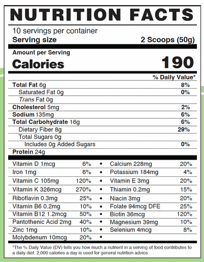 METABOLIC PROTEIN C-PLUS VANILLA - ingredients list