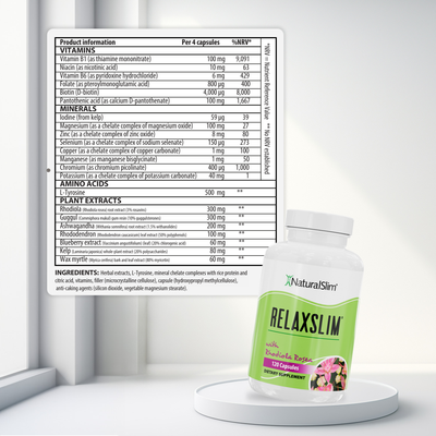 RelaxSlim nutritional information