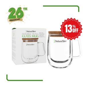 Taza de vidrio de doble pared NaturalSlim