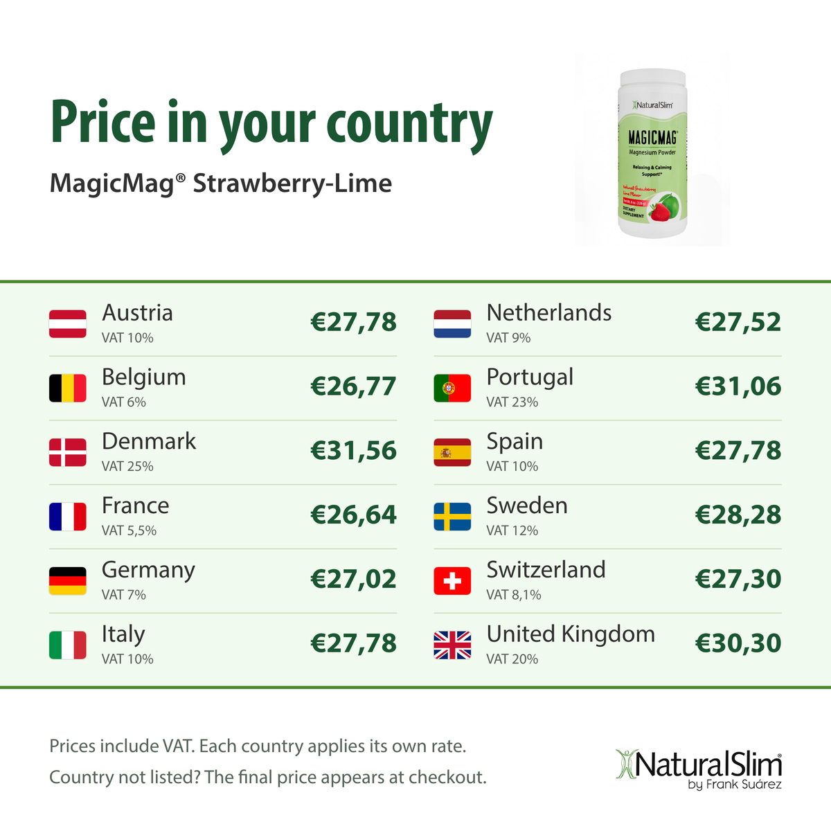 Price in your country: MagicMag® Strawberry-Lime