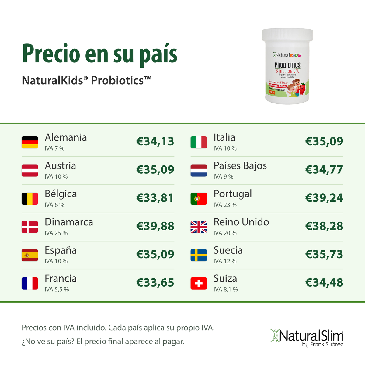 Precio en su país: NaturalKids® Probiotics™