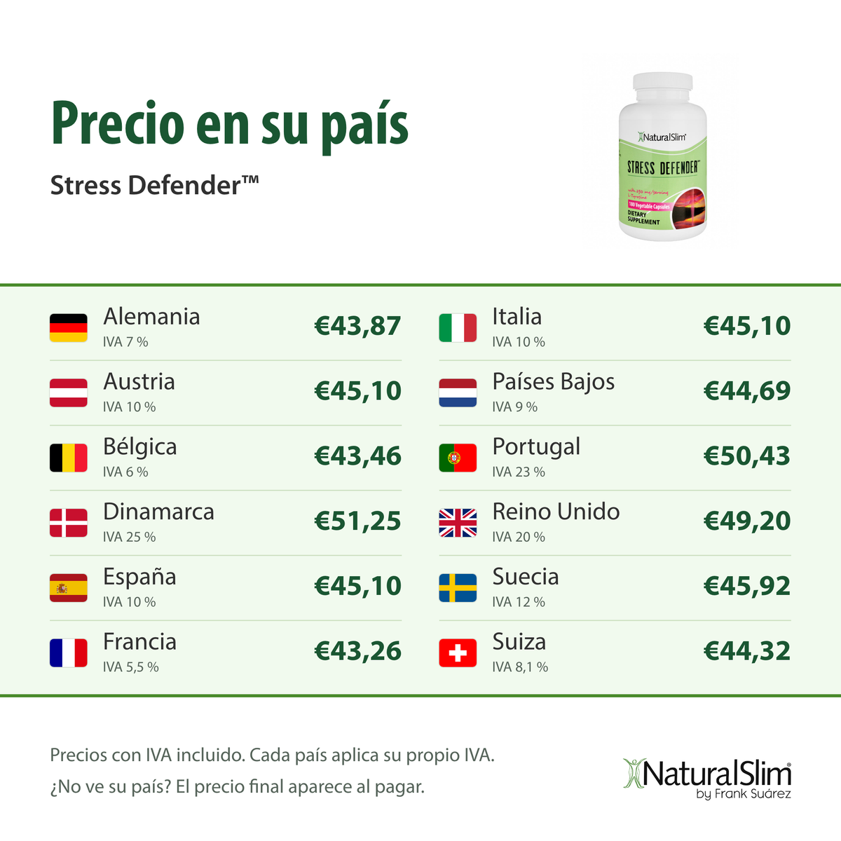 Precio en su país: Stress Defender™