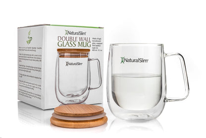 NaturalSlim® Dubbelwandige Glazen Mok