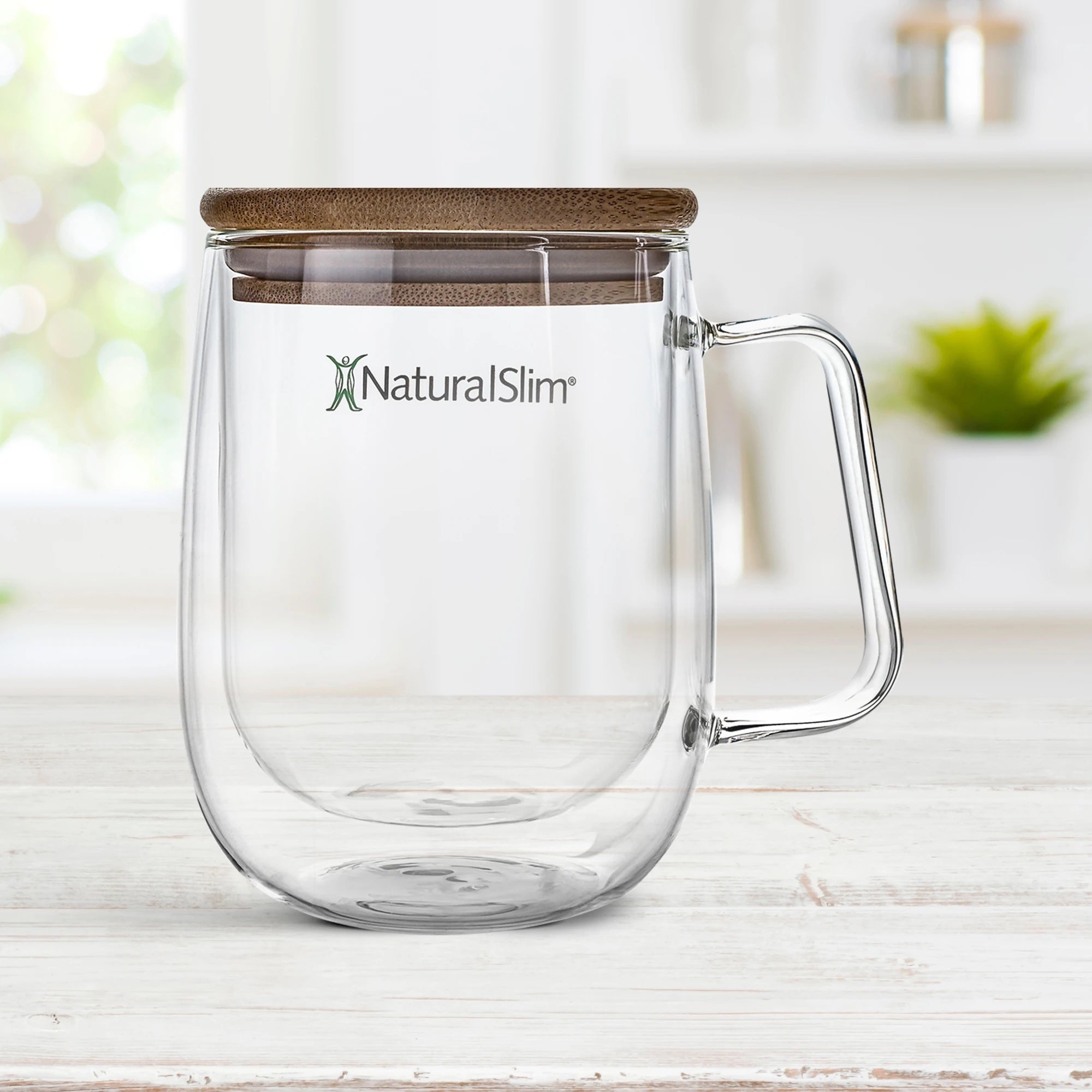 NaturalSlim® Dubbelwandige Glazen Mok